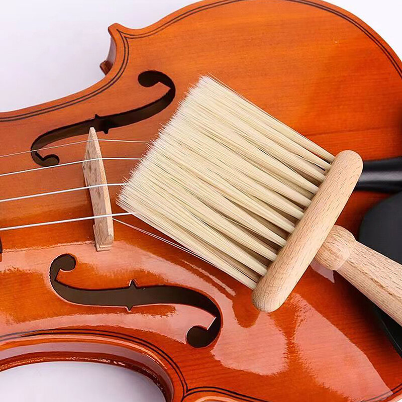 Профессиональная мягкая фотощетка для скрипки Guzheng, 1 шт., универсальная щетка для чистки скрипки, принадлежности для подметания пыли