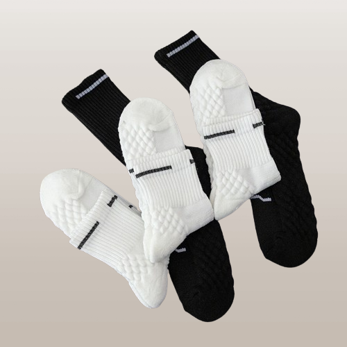 2024 New Fashion Outdoor Sports Socks Thickened Towel Bottom Hiking Socks Sweat-absorbent Mid-calf Sports Running Socks