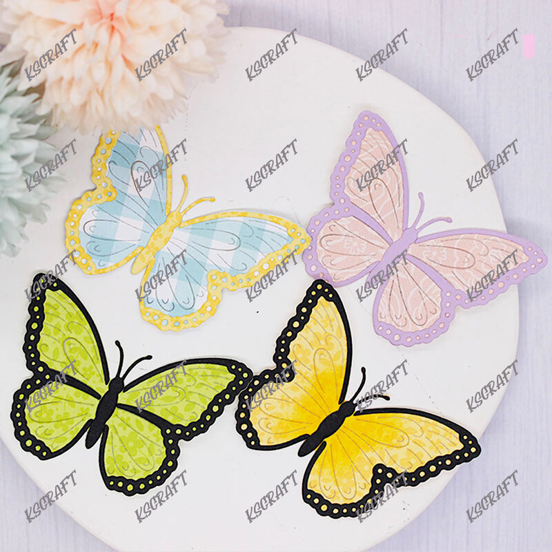 KSCRAFT Elegant Butterfly Metal Cutting Dies Stencils for DIY Scrapbooking Decorative Embossing DIY Paper Cards