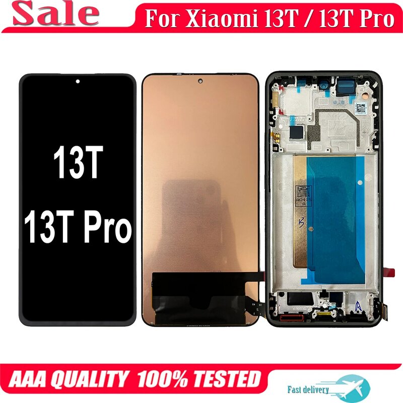 AMOLED 144HZ Display LCD Touch Screen Digitizer pannello in vetro per Xiaomi 13T Pro muslimate