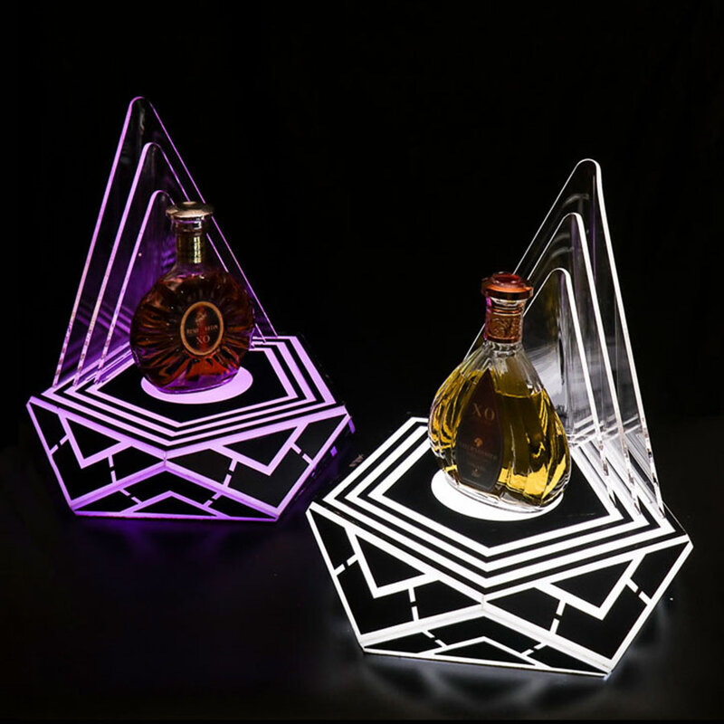 Акриловый светодиодный дисплей Glorifier Vip, презентатор винной бутылки, светящийся коктейль шампанского, подставка для бара, ночного клуба, искусственный Декор