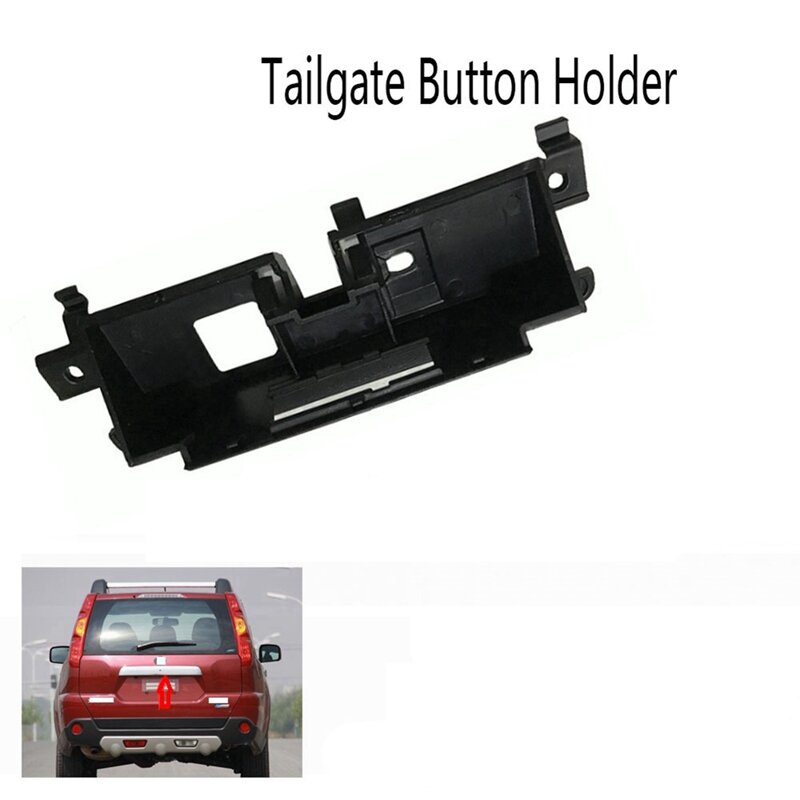 Tronco traseiro suporte de moldura, placa chave enfeite quadro para Nissan X-Trail 2008-2013, 2 pcs