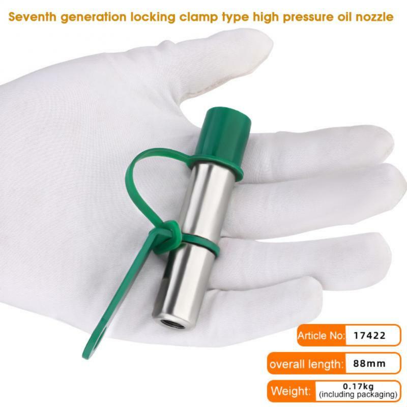 K50 Oil Nozzle Manual Lock Clamp Type High Pressure Grease Gun Nozzle Screw Type High Pressure Quick Connector Oil Injection