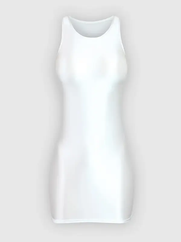 Frauen künstlerische Gymnastik Bodysuit Overall glänzende Seide glattes Öl glänzend schlanke hohe Taille Erwachsenen elastischen Sport Yoga Mini kleid