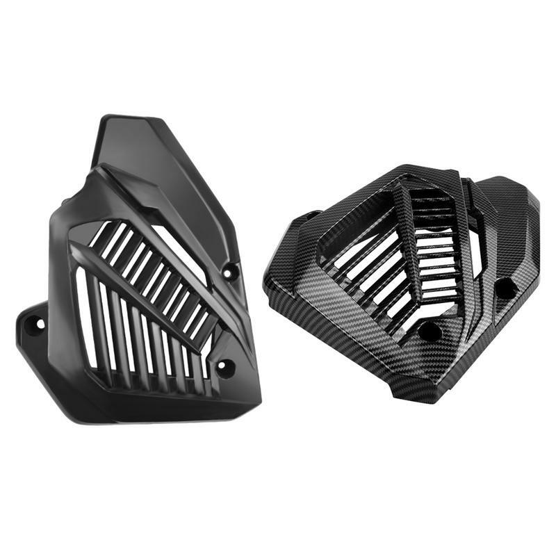 Motorcycle Radiator Grille Water Tank Protective Reservoir Cover Carbon Fiber Front Shield Motorcycle Water Tank Protection Net