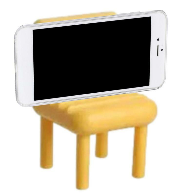 Cell Phone Chair Holder Creative Base Mobile Stand Mini Mobile Bracket Portable Multi-Angle Cradle Phone Bracket Stable Support