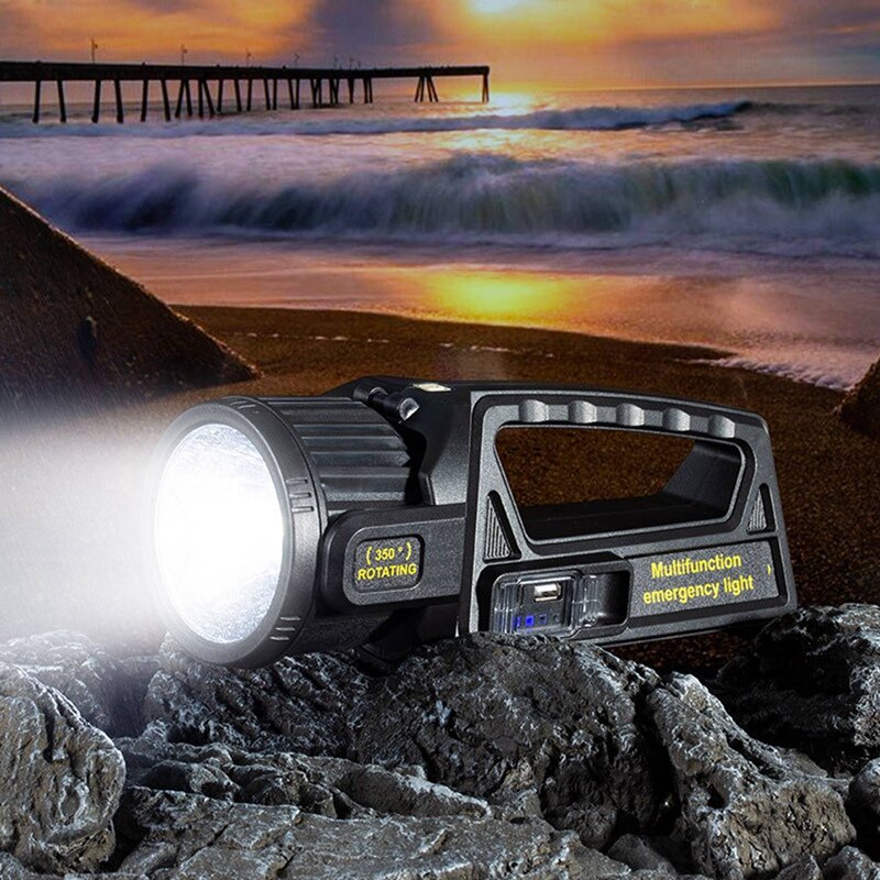 1Set LED Searchlight Outdoor High-Power Lighting Portable Lamp Multifunctional ,S