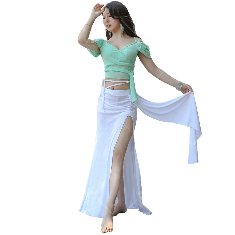 Belly Dance Top Skirt Set Festival Sexy Woman Stage Costume Fashion Clothes Dance Wear Skirt Suit Oriental Carnaval Coordinates