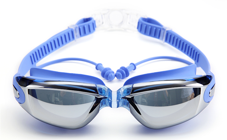 Electroplating ว่ายน้ำแว่นตาสายตาสั้นสระว่ายน้ำและ Professional กันน้ำปลั๊กอุดหูว่ายน้ำสูตรแว่นตาดำน้ำ