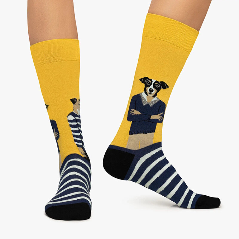 High Quality Women's Sports Socks Fashion Trend Cotton Socks Color Personality Socks