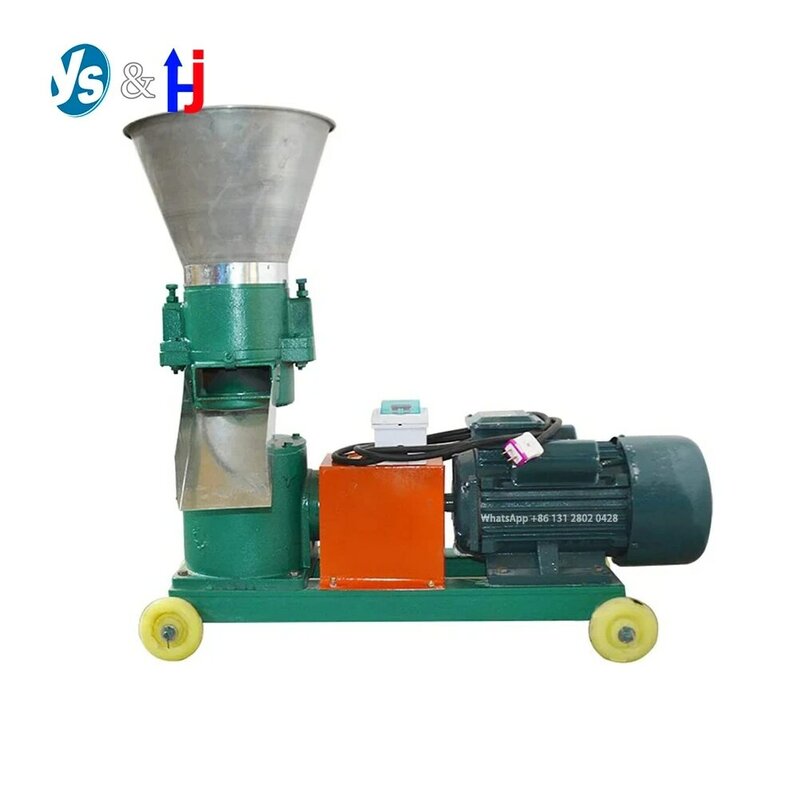 Máquina para hacer pellets de alimentos secos y húmedos, 100-150 kg/H, granulador de alimentación, procesador de alimentación para animales, 220V/380