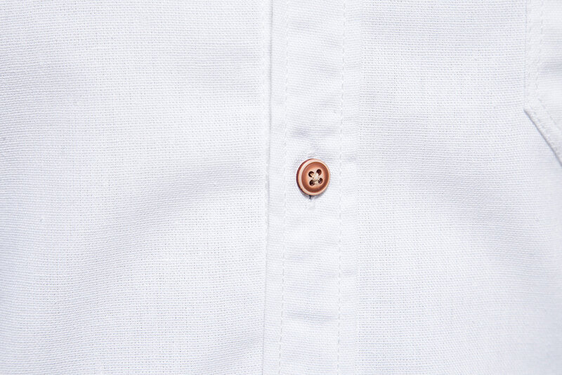 Camisas blancas De manga larga para Hombre, camisas De alta calidad, 100% algodón, Color sólido, gran tamaño, lujo, Otoño, nuevo
