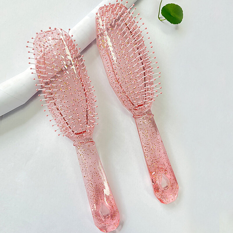 Hair Comb 8 Rows Styling Hair Brush Straight Curly Hair Detangling Brush Scalp Massage Hair Brush for Women Home Salon
