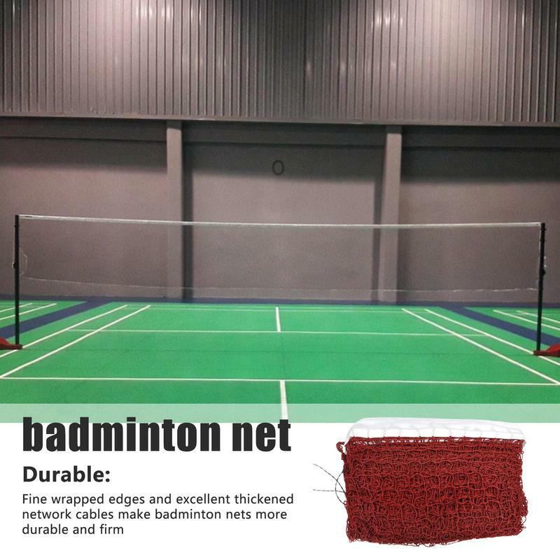 Red de tenis de bádminton, malla de voleibol de ejercicio estándar profesional, malla ligera fuerte, Red de tenis para patio trasero