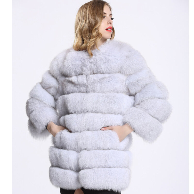 New Warm Fur Coat Women Winter Thick Long Sleeve Faux Fur Coat Fluffy Jacket Overcoat Female Faux Fur Outerwear
