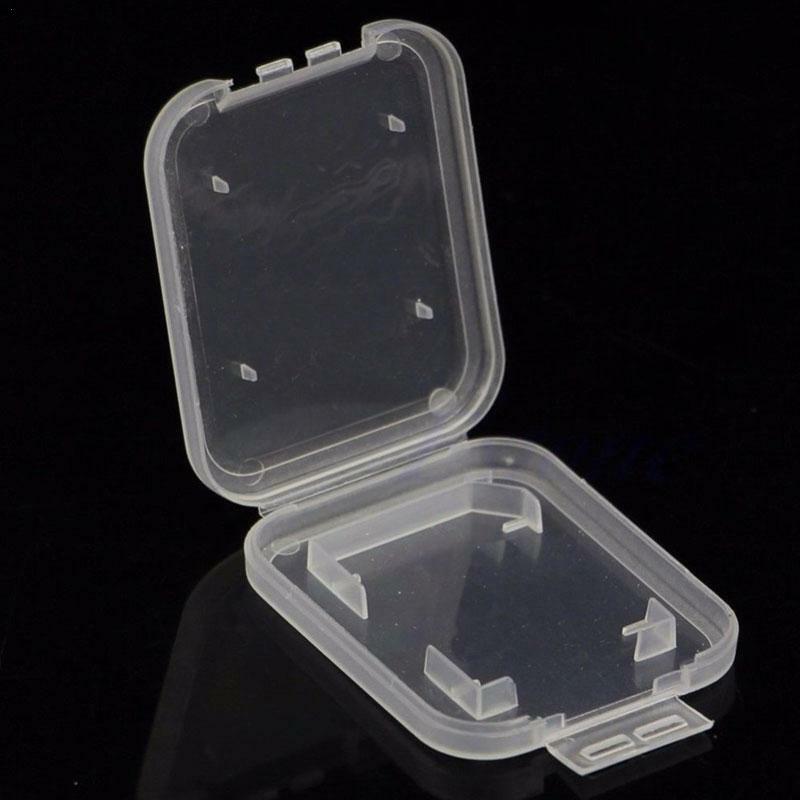 1 Aufbewahrung sbox für die Aufbewahrung von SD-Karten Transparente kleine weiße Box zur Aufbewahrung von Ohrringen Aufbewahrung von Medikamenten für kleine Gegenstände