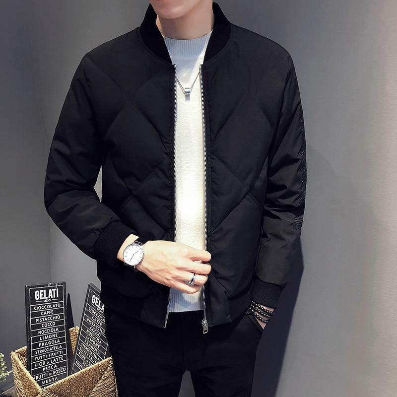 Winter and Autumn Warm Solid Color Parkas for Men Overszied Coats 2022 Korean Man Casual Long Sleeve Jacket Outwear A27