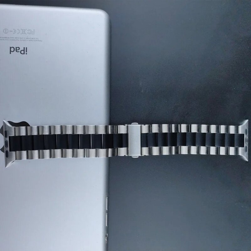 Bracelet en métal pour Apple Watch 6 SE, 40mm 44mm 38mm 42mm, en acier inoxydable massif, pour iWatch série 1 3 4 5
