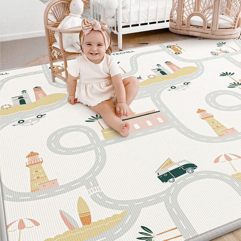 5 dostępne rozmiary nietoksyczna siłownia dla niemowląt pełzająca maty do zabawy dywan dla dzieci mata do gry dla dzieci dywaniki ochronne składane wysyłanie