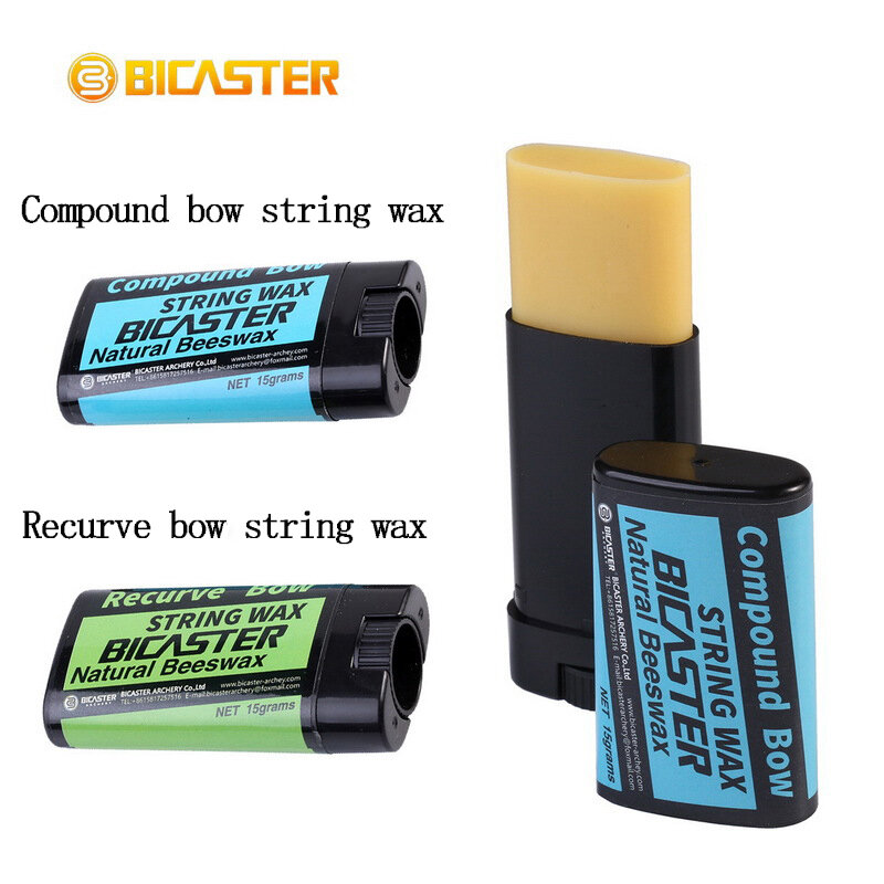 1pc Archery String Wax Pure Natural Beeswax for Compound and Recurve Bowstring Maintenance Extends The Life of Bowstring
