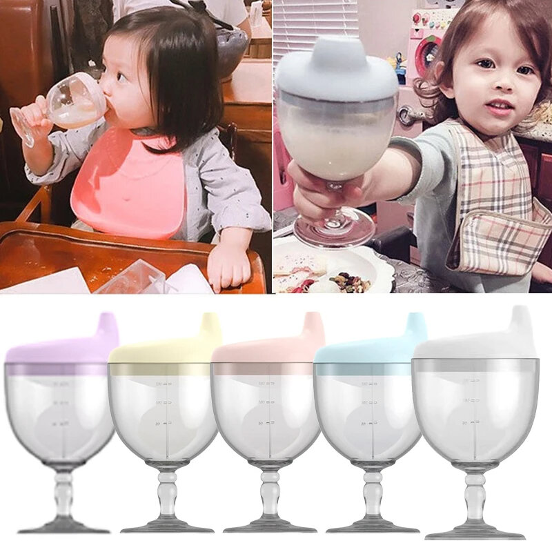 아기 수유 음료 용기 컵, 신생아 학습용 손 생크 병, 실리콘 식기, 유아 물병, 아기 액세서리 잔