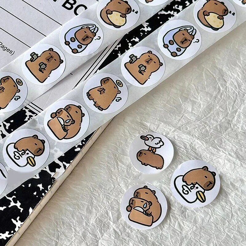500 Stuks Capibara Sticker Stickers Decoratie Diy Telefoon Notebook Koffer Laptop Koelkast Kids Sticker