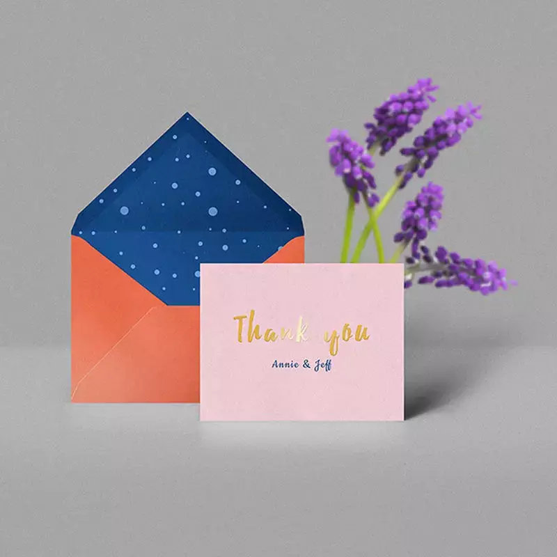 Customized product.Cheap Custom Thank you card flyer for businesses greeting card with logo thankyou card