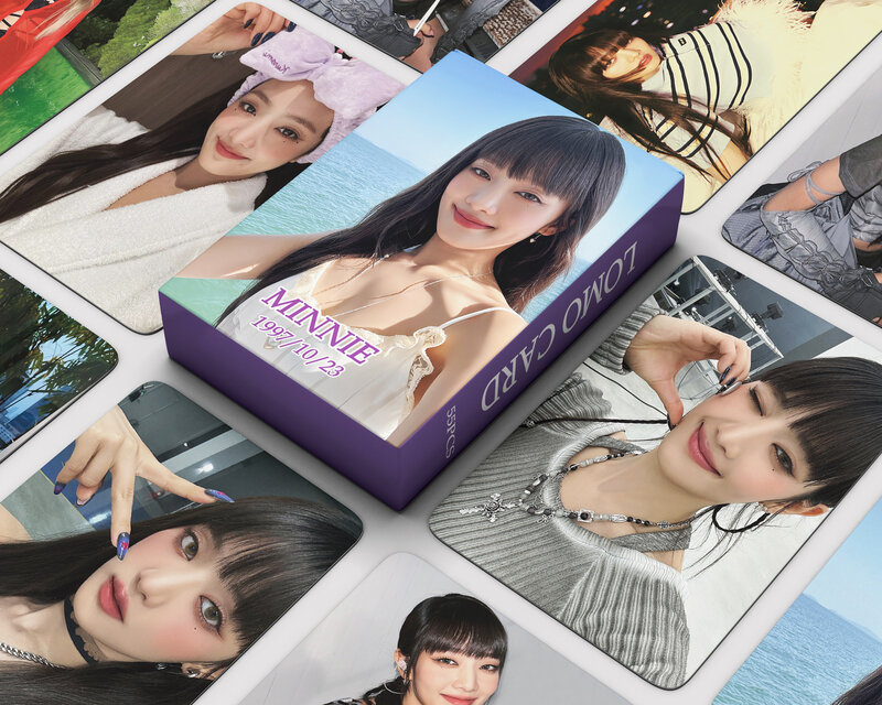 Soojin-kpopフォトアルバムアルバム、ゲッティドルの注意、ロモカード、高品質、hd、写真カード、55個/セット