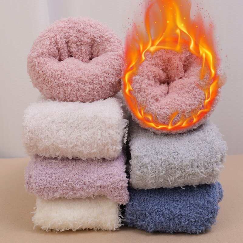 Chaussettes thermiques en polaire pour femmes, genouillères, plus velours, épaissi, résistant au froid, jambières, manches, automne, hiver