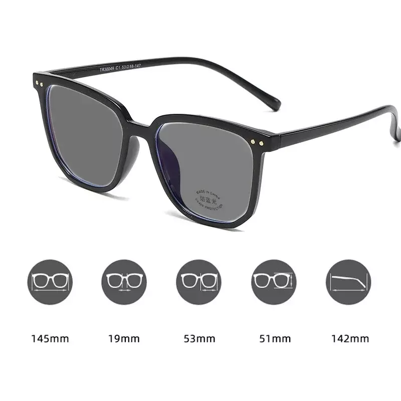 남녀공용 스마트 포토크로믹 독서 안경, 초경량 노안, 빈티지 변색 선글라스, 0 + 1.0 + 4.0, 패션