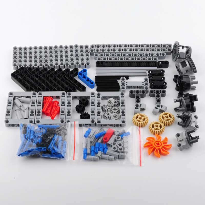 4WD Four-Wheel Drive Technical Car Chassis Bricks IR Remote Control Reciever M Motor AA Battery Box MOC Parts Kit for legoeds