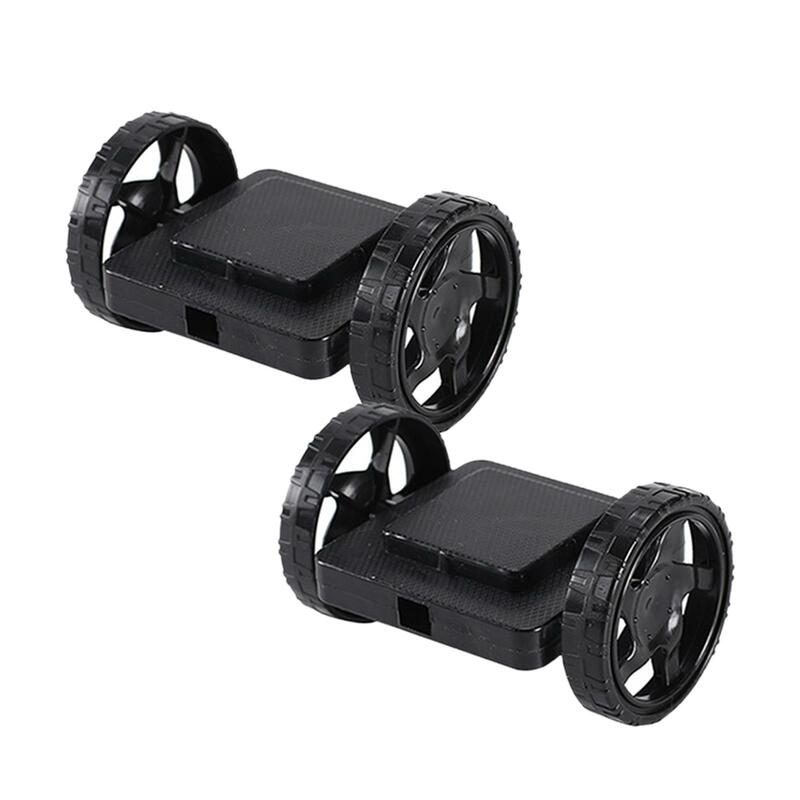 Puzzle magnetici da 2 pezzi blocchi impilabili ruote Base costruzione ruote Set di ruote magnete accessorio per piastrelle Stem Toys for Kids