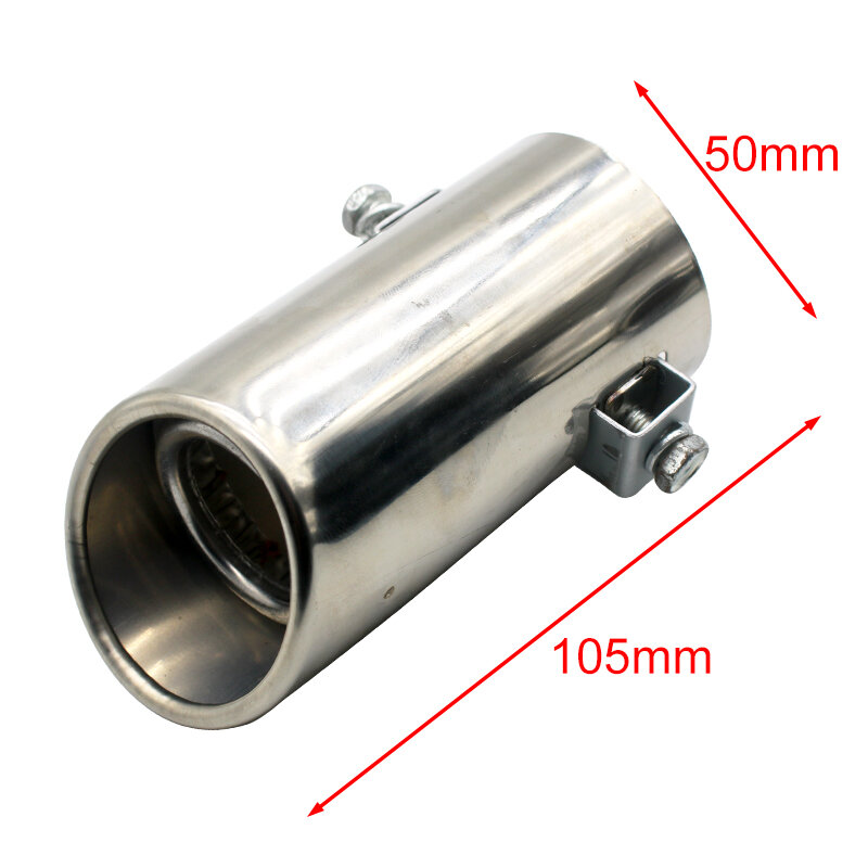 Exhaust Pipe Tip Car Auto Muffler Steel Stainless Trim Tail Tube Auto Replacement Parts Exhaust Systems Mufflers Vehicle