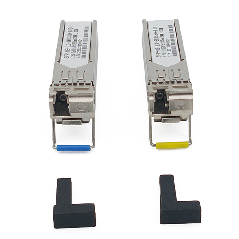 Module de commutation fibre optique, 1.25 Go LC wrechargeable Tech, fibre optique Transcsec Gigabit SFP, 20km, compatible avec le commutateur Mikrotik