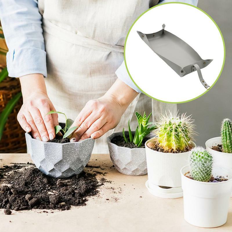 Plant Potting Tray Outdoor Gardening Mat Plant Repotting Mat Multifunctional Plant Repotting Mat Foldable Potting Mat Gardening