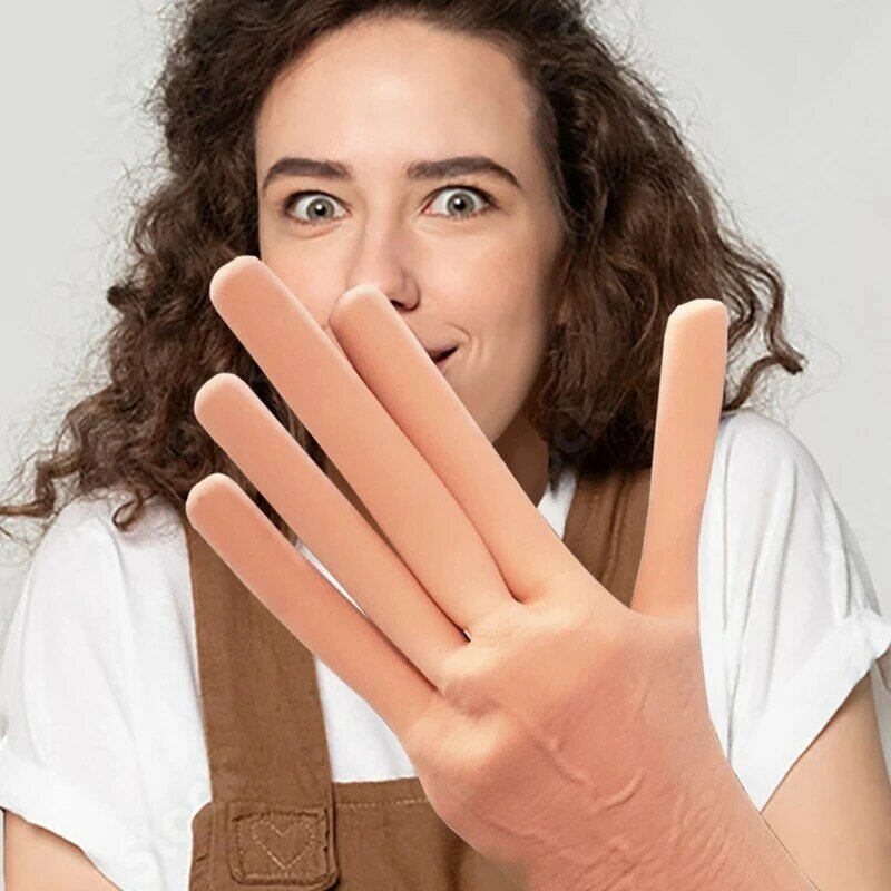 Sarung tangan lucu aksesoris jari Cosplay pesta Halloween