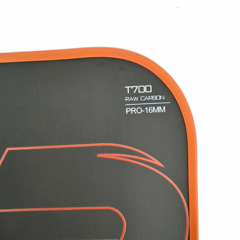 Paleta de fibra de carbono Toray T700, superficie de fricción de carbono en bruto, CFS, competición, 16mm Pro Pickleball