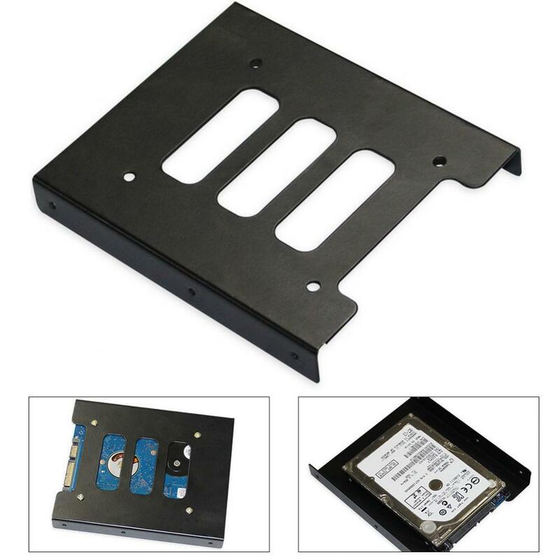 Soporte de Metal para disco duro SATA de 2,5 a 3,5 pulgadas, bandeja para disco de estado sólido SSD