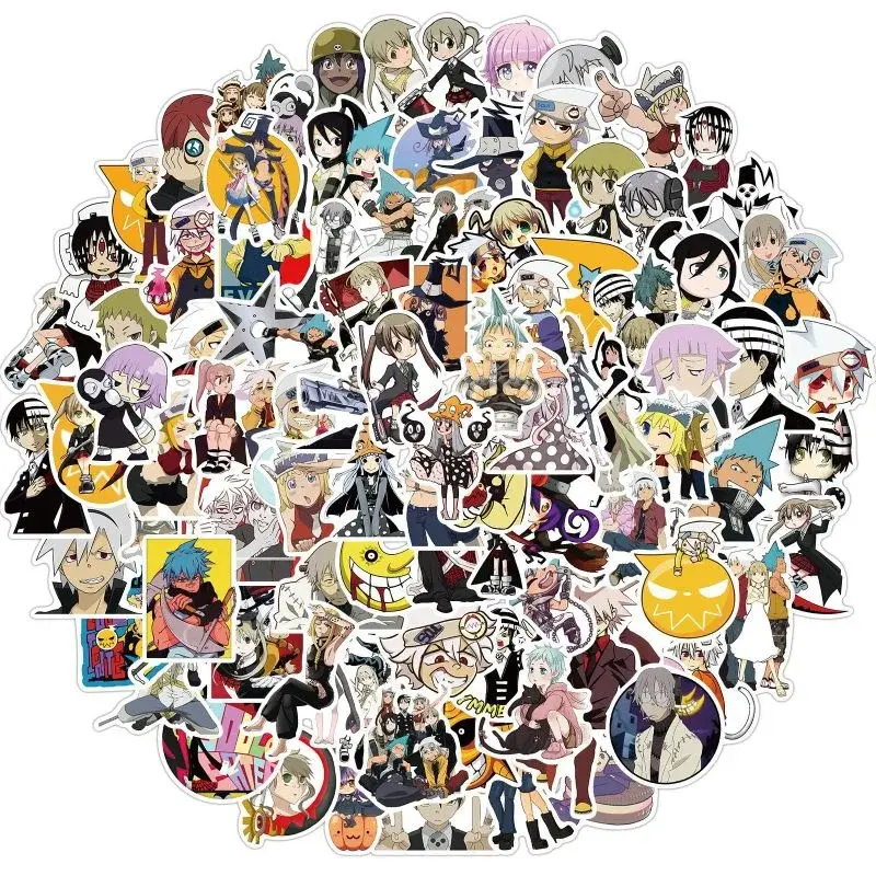 10/50/100pcs Soul Eater Anime Sticker Cartoon Graffiti Stickers decalcomania impermeabile casuale nessuna ripetizione