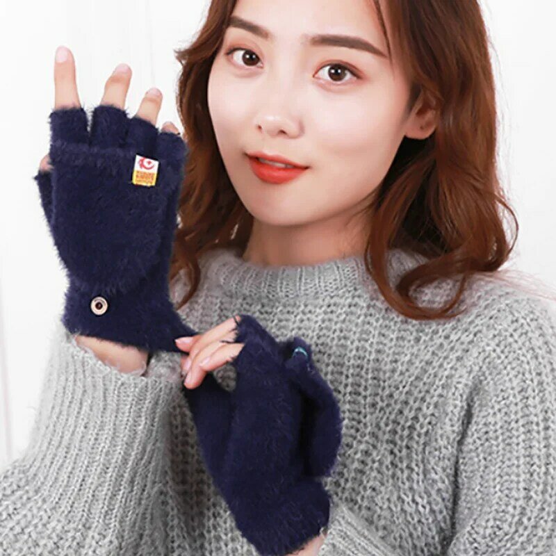 女性のためのファッショナブルな手袋,大人のミトン,暖かい,柔らかい,腕の袖,ニット,冬,新しいコレクション