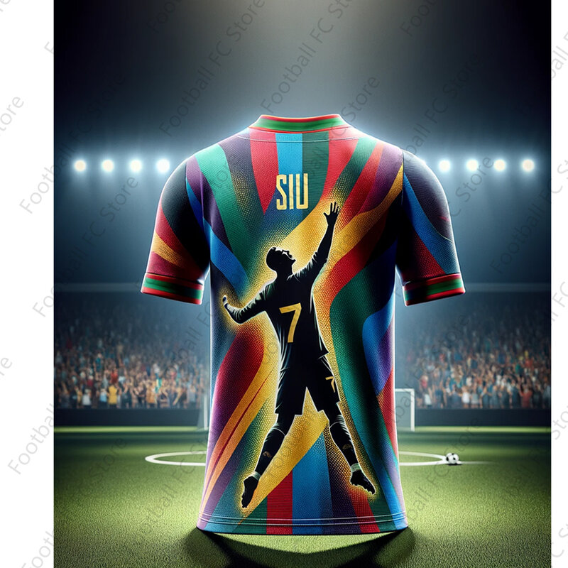 Camiseta de fútbol de España para niños y adultos, camiseta de diseño inteligente, edición especial de Ronaldo 7, Kit de verano, 23/24