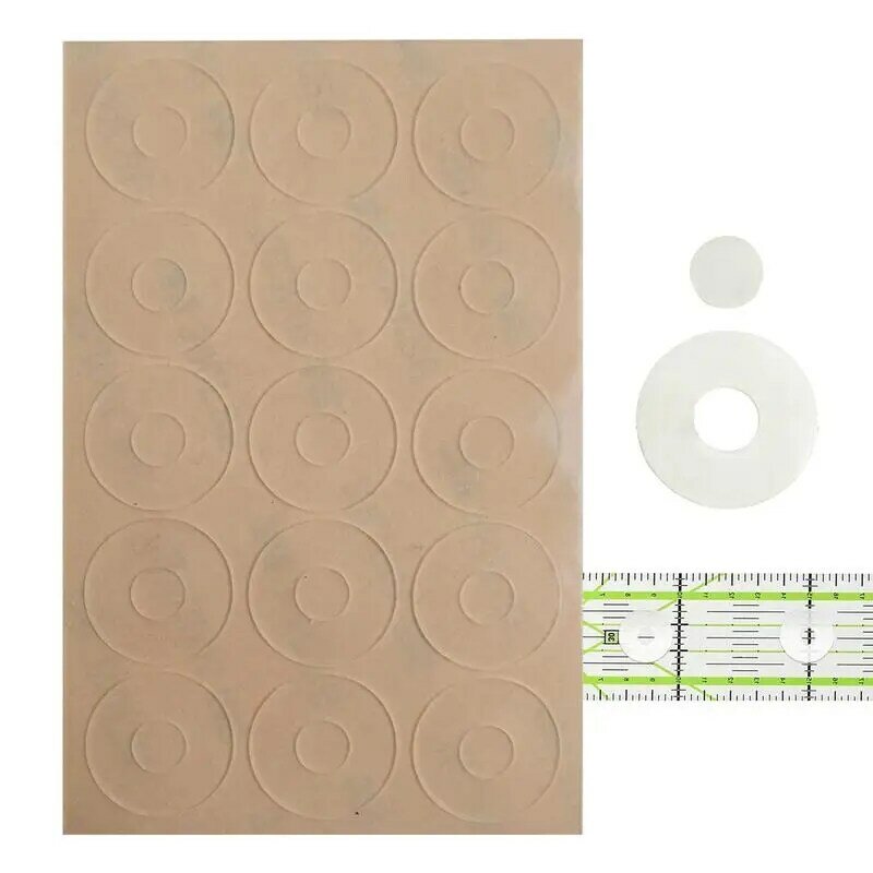 Quilt Template Non-slip Pads Transparent Silicone Quilting Ruler Grips 30PCS Sure Grips Non Slip Ruler Grips For Enhanced
