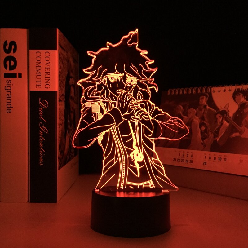 Danganronpa-Lámpara LED de noche V3 Nagito Komaeda, lámpara de acrílico 3D Nagito Komaeda para decoración de dormitorio, regalo