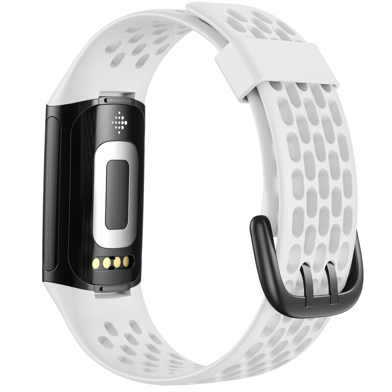 22Mm Siliconen Band Voor Fitbit Verandering 5 Siliconen Ademende Sportarmband Vervangende Band Activity Tracker Vrouwen Mannen