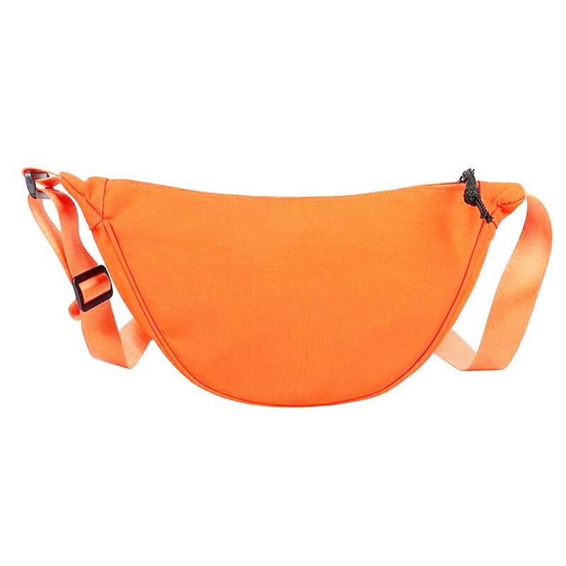 Bolsa de ombro crossbody de nylon para mulheres Hobo Sling Crescent Bag Bolsa de bolinho pequena Bolsa ajustável Bolsa casual S T6O3, na moda