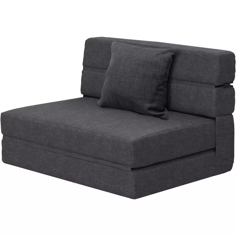 Oner-折りたたみ式ソファベッド,枕付き,洗えるカバー,ノースリーブ,椅子とゲスト用,ツインサイズ,メモリーフォーム