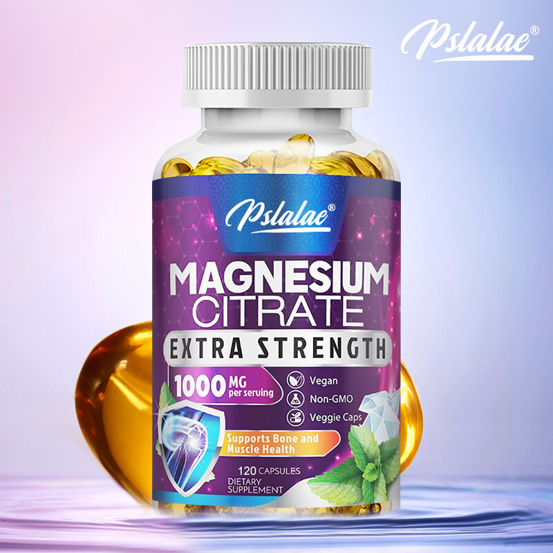 Magnesium kapsul sitrat 1000 mg penyerapan tinggi asam sitrat kompleks