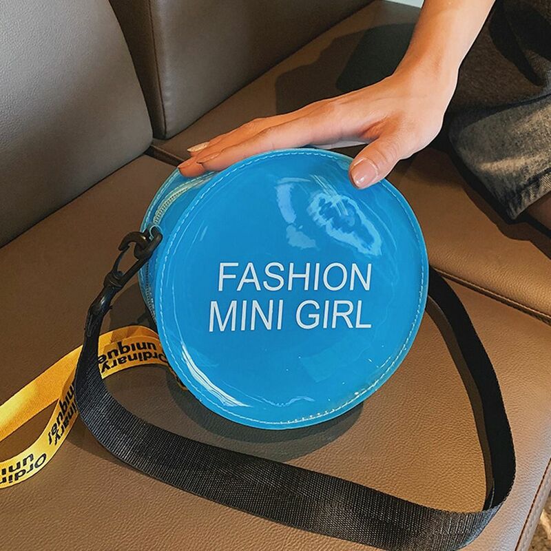 Torby modne portmonetka PVC okrągła nowa torebka przezroczyste torby na ramię koreańska torba Crossbody damskie torby listonoszki
