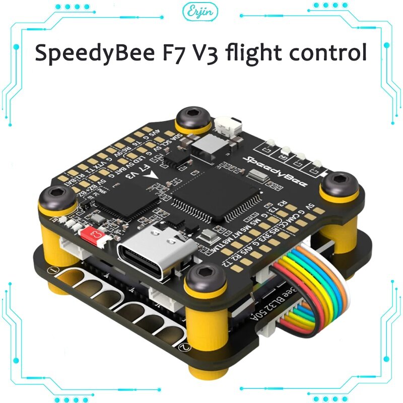 Speedybee-Control de vuelo F7 V3, 50a, 128k, Control eléctrico cruzado, Dji O3, Fpv, carreras, F4, toma de conexión directa