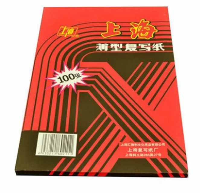 100pcs A4 12K Red Carbon Stencil Transfer Paper Double Sided Hand Pro Copier Tracing Hectograph Repro 22x34cm